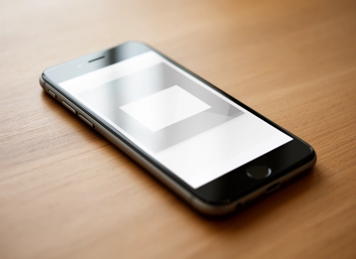 Prueba digital de una etiqueta abierta en la pantalla de un celular